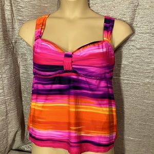 Slimshaper Tankini Top Red Orange Pink Purple 18